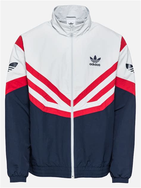 adidas jacke rot weiß blau|Blaue Jacken .